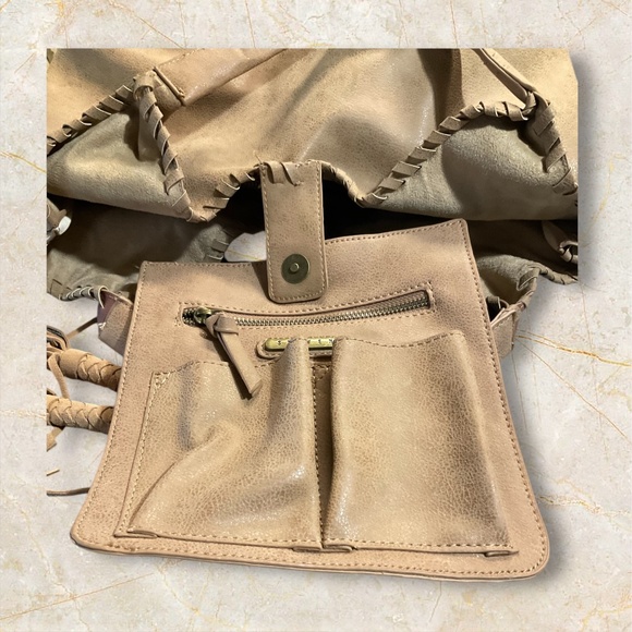 Steve Madden J Merlot Camel TOBO Shoulder Bag. New - Picture 4 of 9